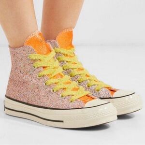 CONVERSE x JW ANDERSON GLITTER CHUCK 70 HIGH TOP SNEAKERS CHUCK TAYLOR Al